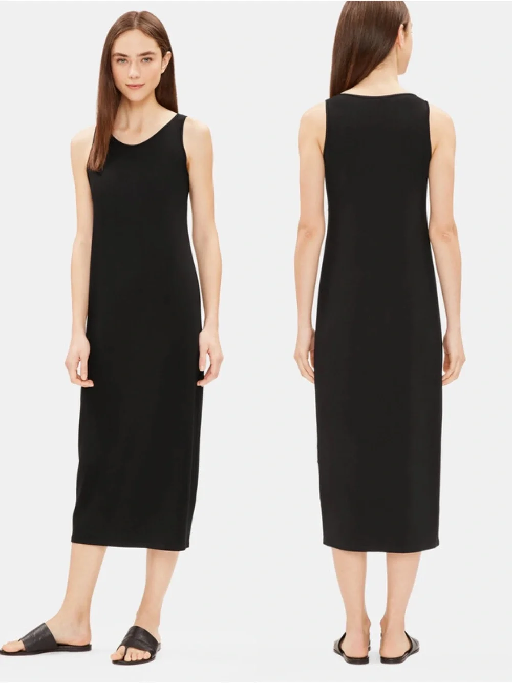 eileen fisher organic cotton tank dress Traceable Cotton Jersey Tank Dress